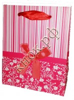 Пакет подарочный розовый