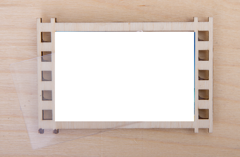Магнит деревянный ФОТОКАДР, прямоугольный (90 x 60 мм)