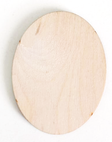 Магнит деревянный ОВАЛ (80 x 60 мм)